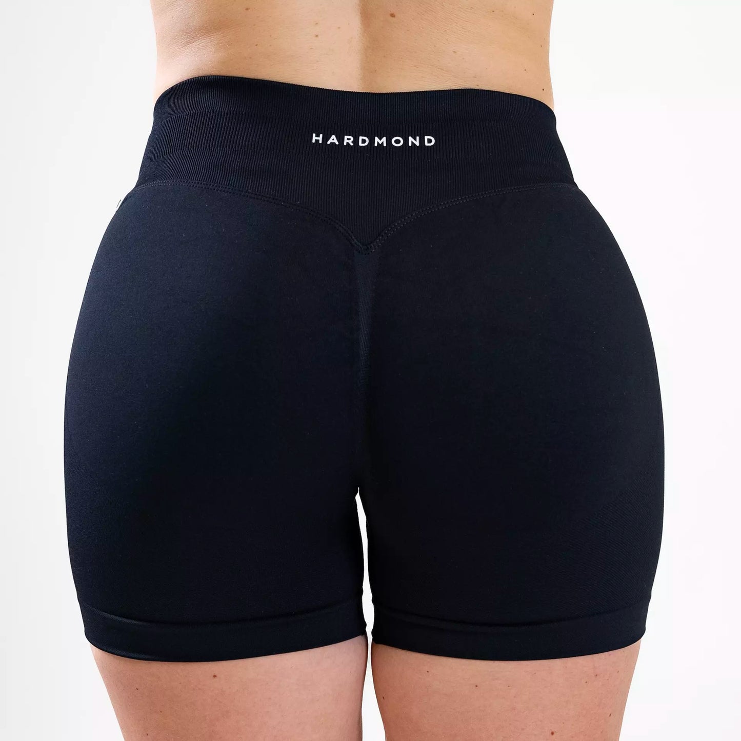 HARDMOND Style Shorts black showing back seam and fit detail