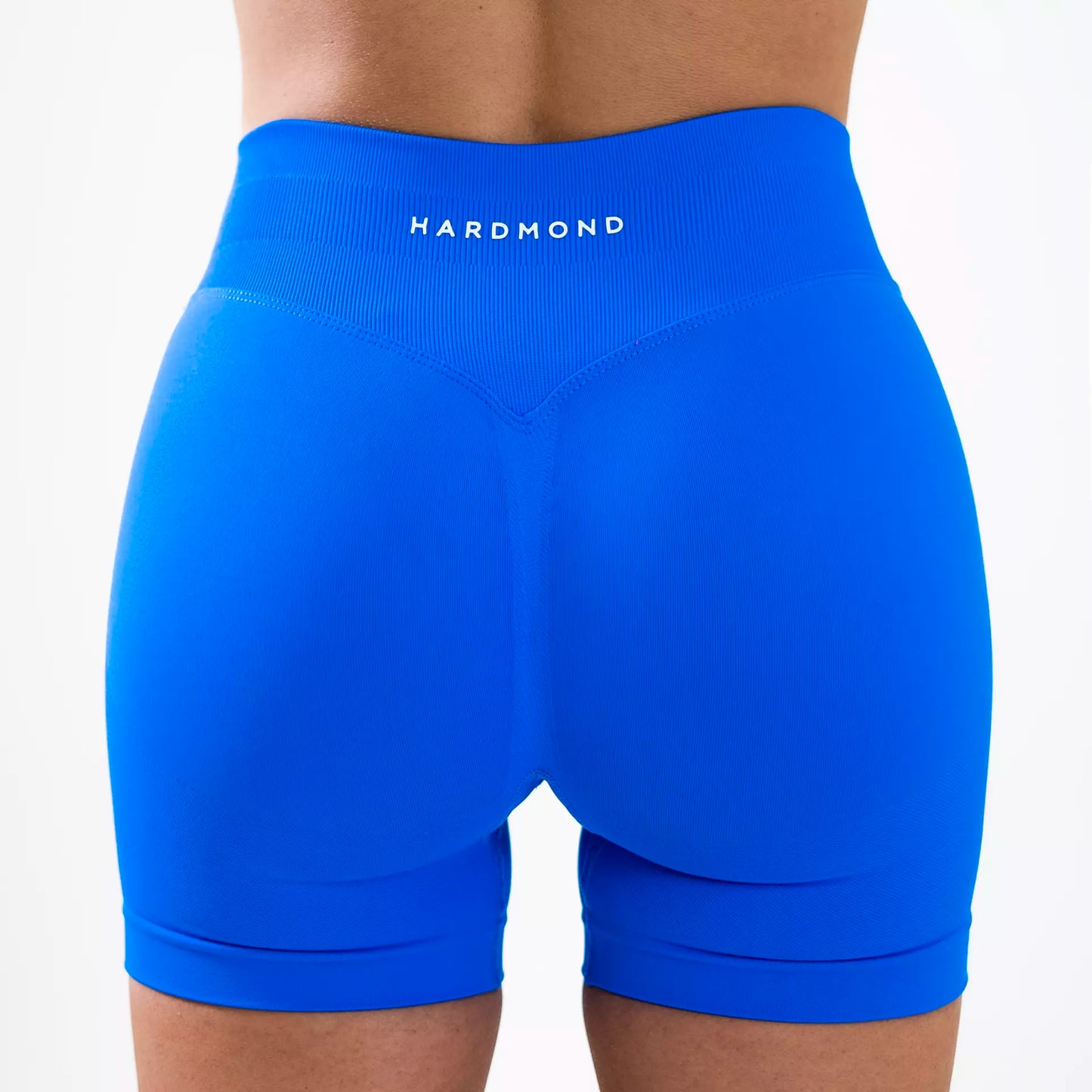 HARDMOND Style Shorts electric blue showing back seam and fit detail
